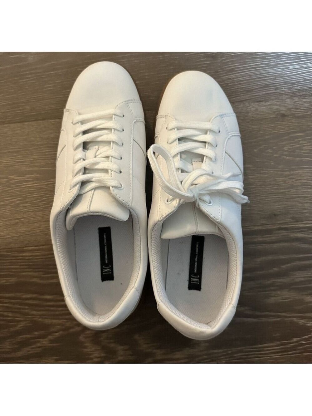 INC International Concepts Mens Ezra Gum Bottom Sneakers Shoed Size: 8.5 M White - Picture 7 of 12